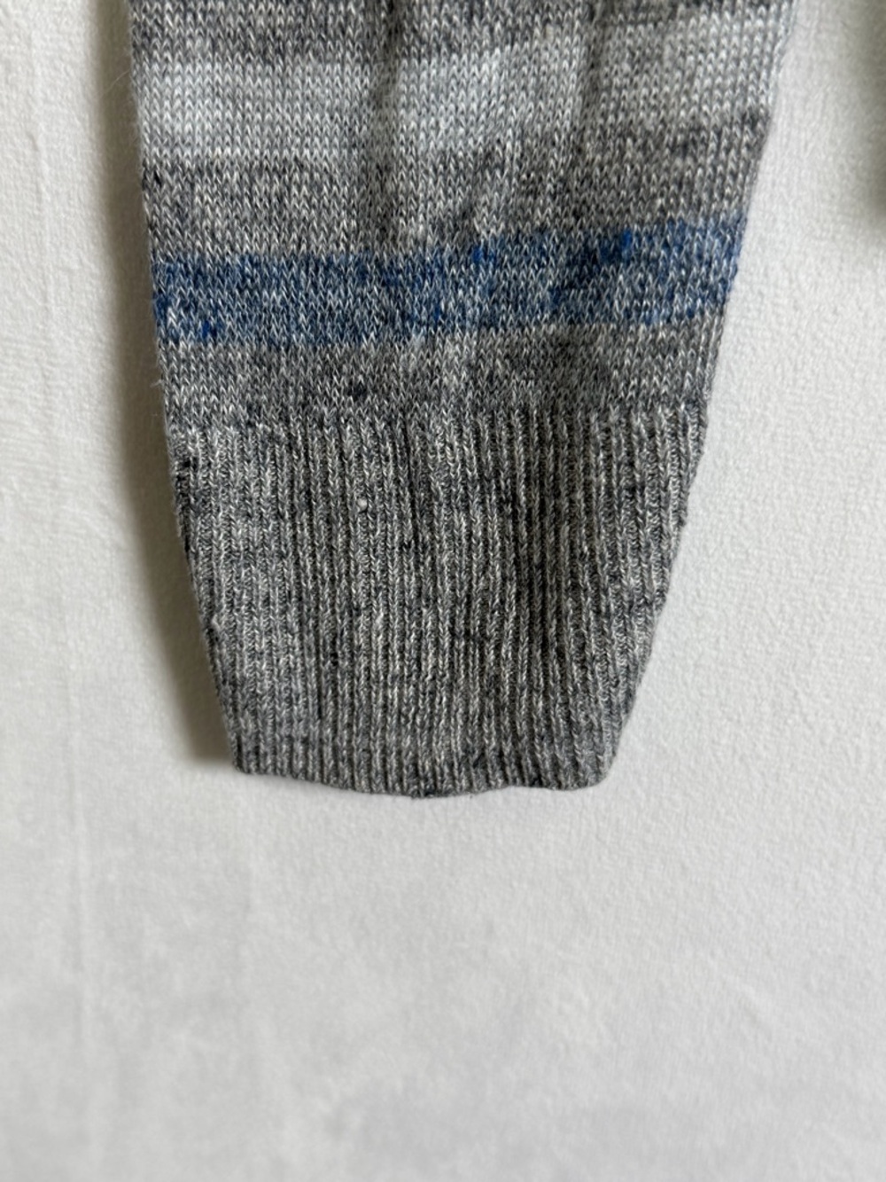 Rag & Bone Women’s Striped 100% Linen Knit Sweater Sz M Gray Blue Coastal *Flaw - Picture 9 of 9